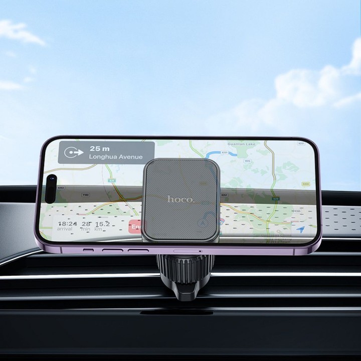 Magnetic car phone holder Hoco for the air vent H32 black