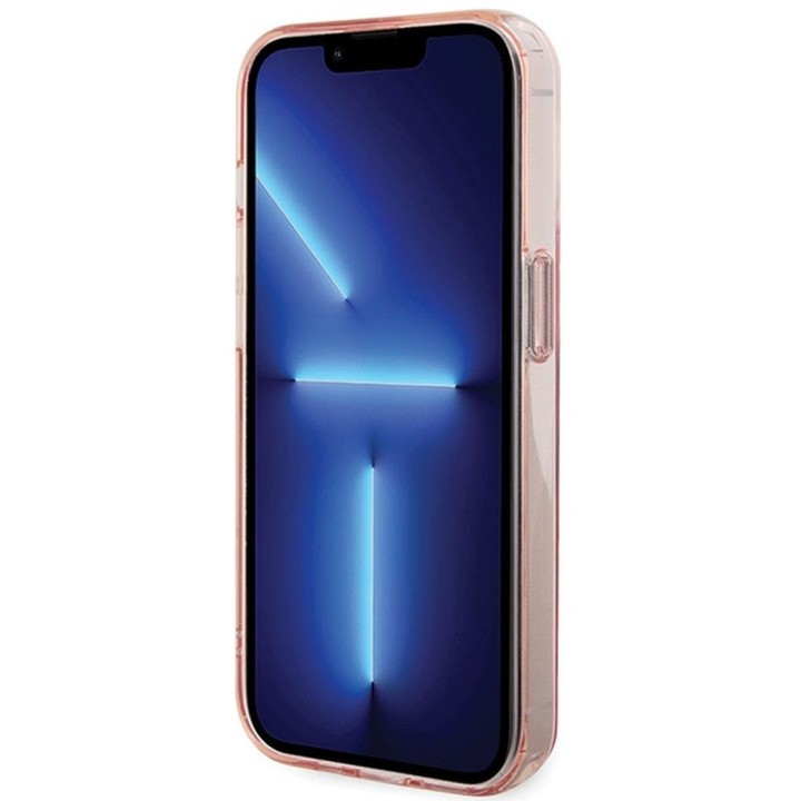 KARL LAGERFELD case for IPHONE 15 Pro compatible with Magsafe KLHMP15LHMRSKCP (Ringstand KC) pink