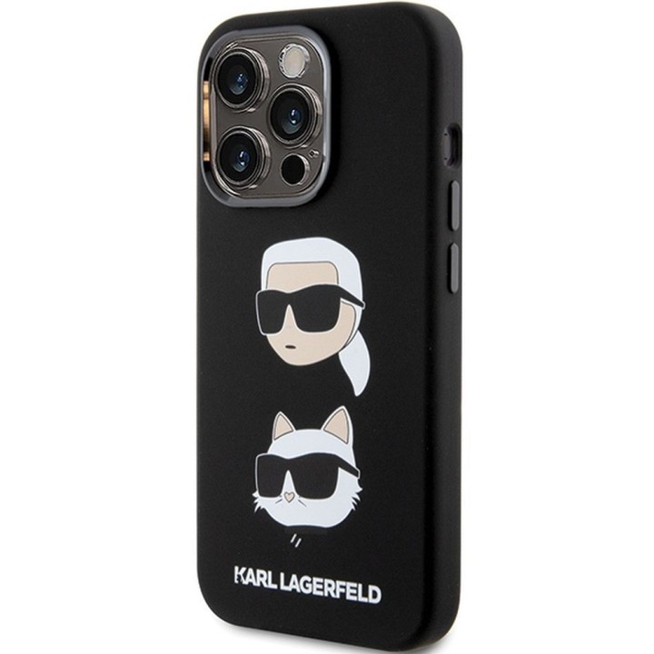 KARL LAGERFELD чохол для IPHONE 15 Pro KLHCP15LSDHKCNK (Silicone KC) чорний