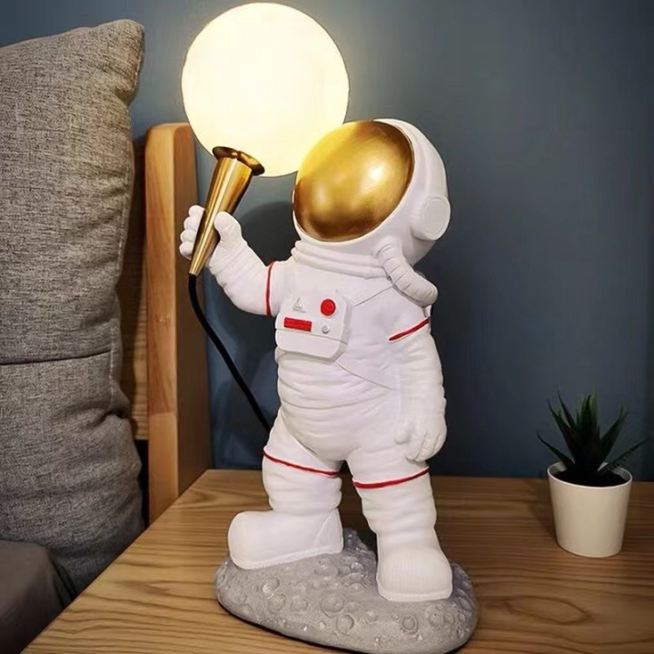 Night lamp astronaut Art Deco standing (pattern 1) AMTL