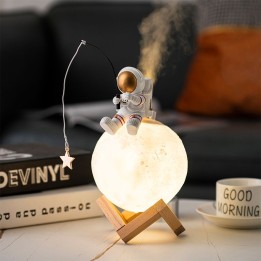 Lampka nocna / nawilżacz powietrza ASTRONAUTA Art Deco siedzący (wzór 5) AFSH