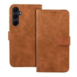 Чехол с клапаном для Samsung A35 5G Tender Book коричневый