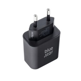 Ładowarka sieciowa do telefonu Blue Star USB C QC4.0 PD 3A 25W + kabel USB C do USB C TFB-TC-25WPD czarna