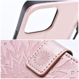 Flip case for Samsung A35 5G Mezzo Book mandala rose gold