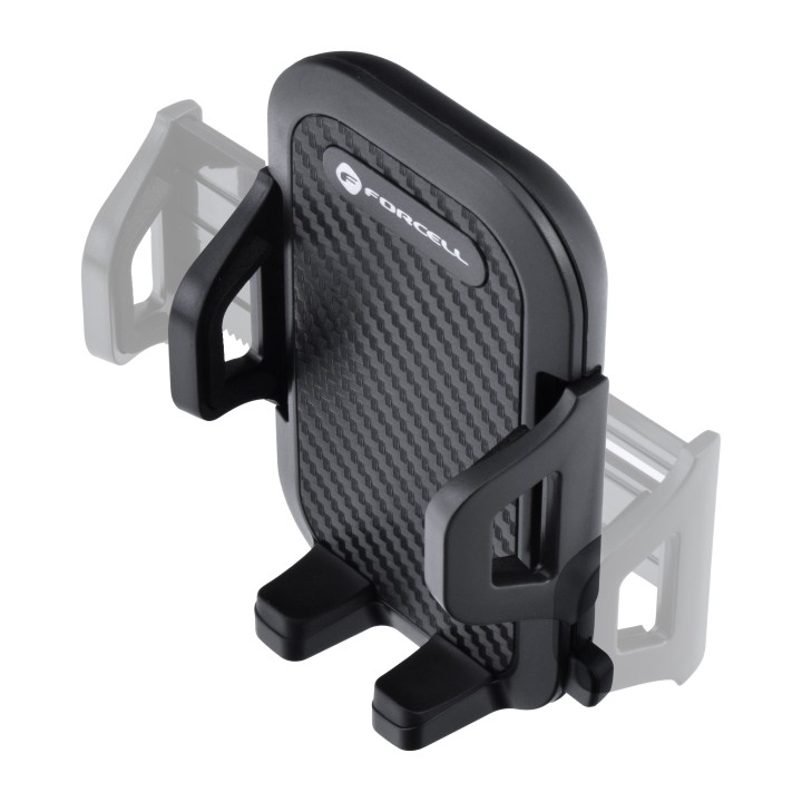 Universal car phone holder Forcell F-Grip Carbon Bracket arm 17cm for windshield black