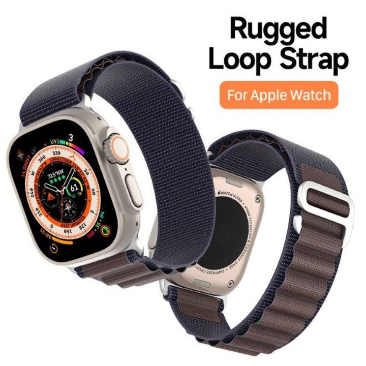 DUX DUCIS pasek GS nylonowy do Apple Watch 42 / 44 / 45 / 49 mm indigo