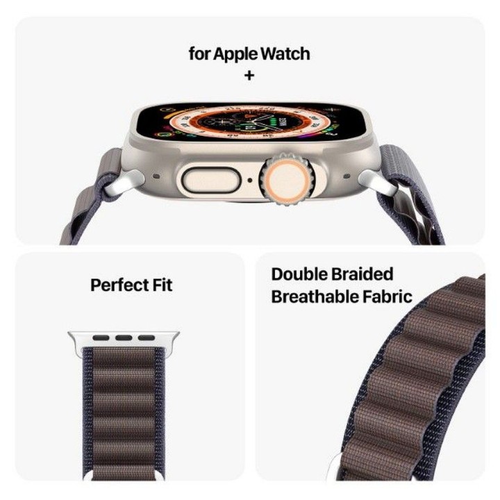 DUX DUCIS ремінець GS нейлоновий для Apple Watch 42 / 44 / 45 / 49 mm індиго