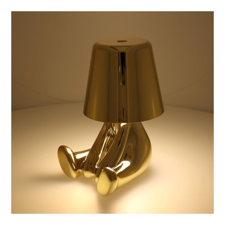 Нічник GOLD MAN Art Deco що сидить (візерунок 5) MLTL