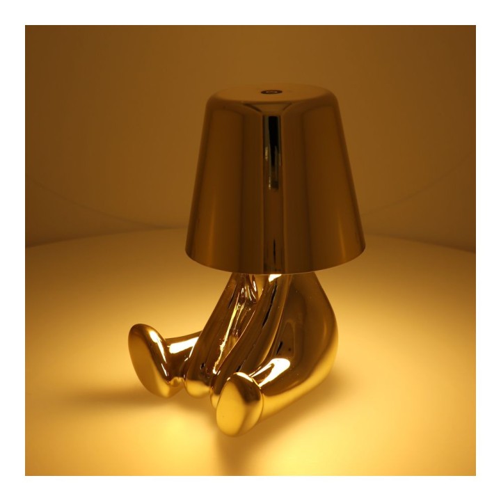 Ночник GOLD MAN Art Deco сидящий (узор 5) MLTL