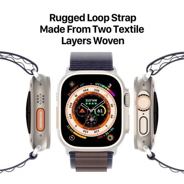 DUX DUCIS pasek GS nylonowy do Apple Watch 42 / 44 / 45 / 49 mm indigo