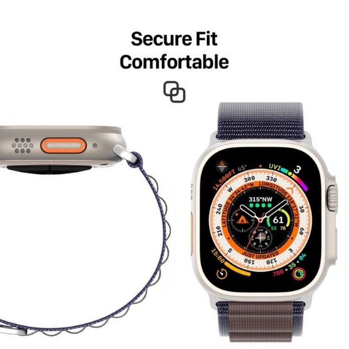 DUX DUCIS pasek GS nylonowy do Apple Watch 42 / 44 / 45 / 49 mm indigo