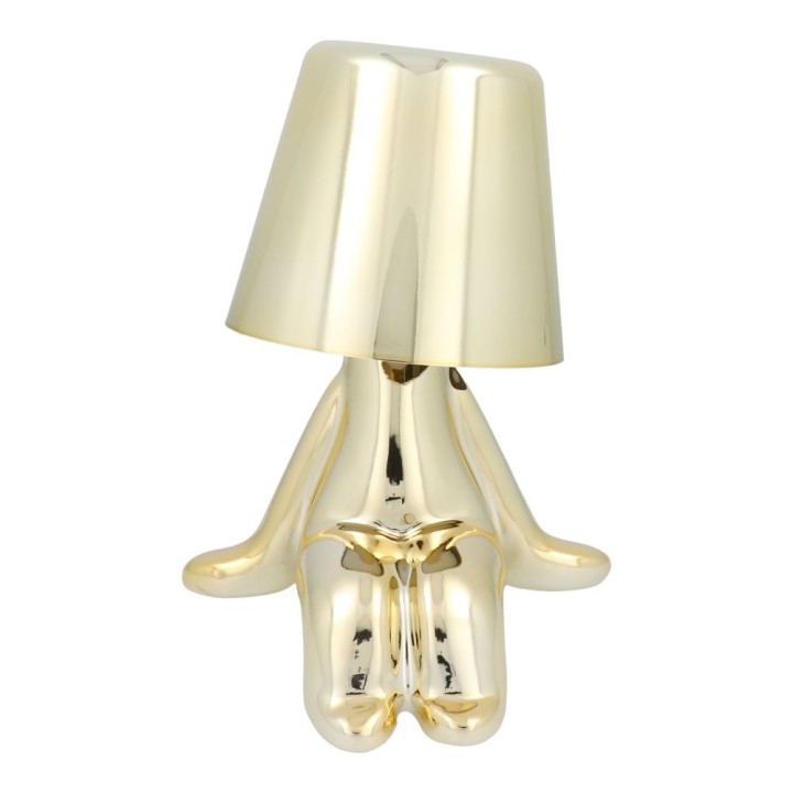 Night lamp GOLD MAN Art Deco sitting (pattern 6) MLTL