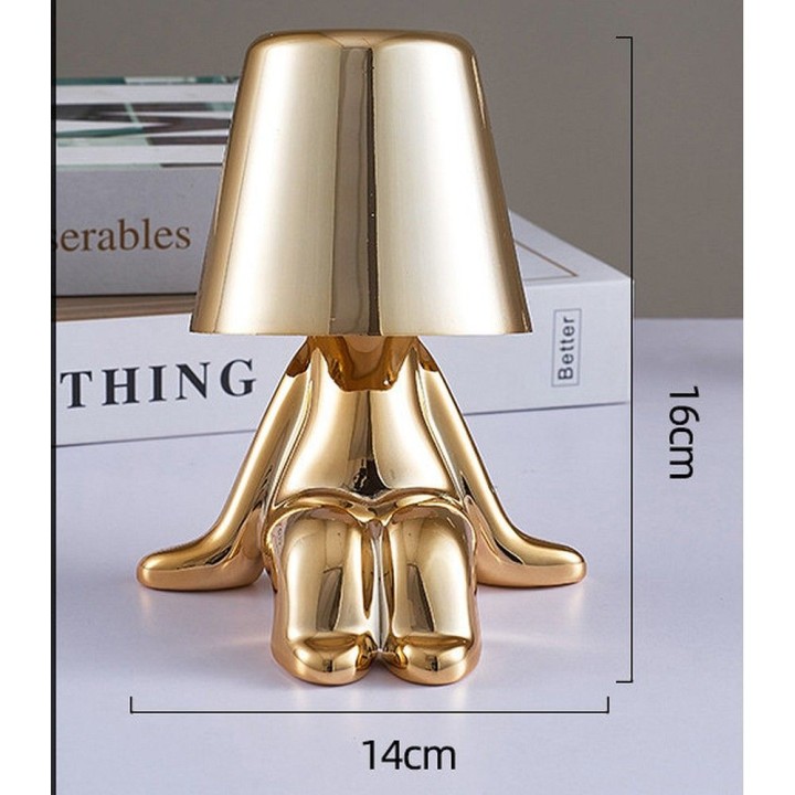 Нічник GOLD MAN Art Deco що сидить (візерунок 6) MLTL