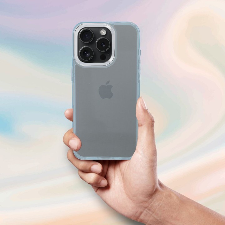 Case for iPhone 15 PRO Pearl light blue