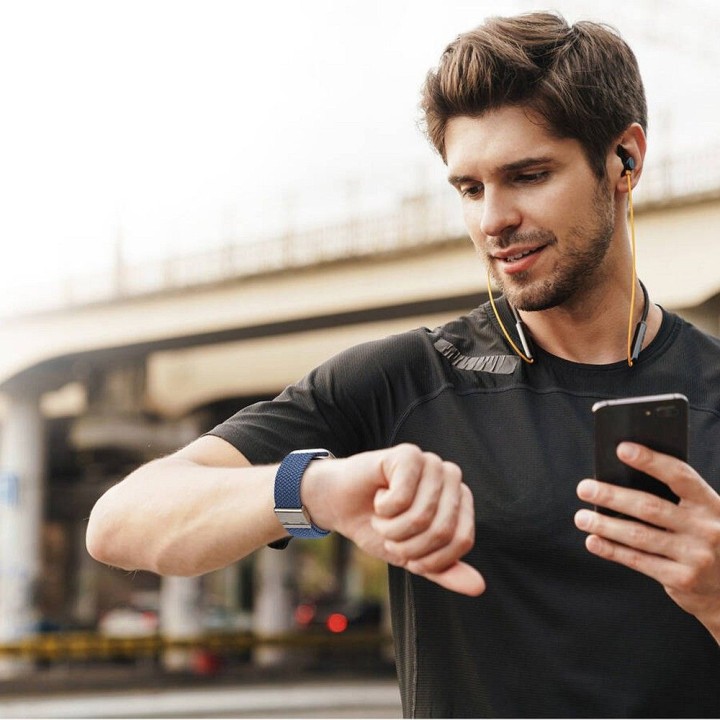 DUX DUCIS ремешок MIXTURE PRO плетеный для Apple Watch 42 / 44 / 45 / 49 mm синий