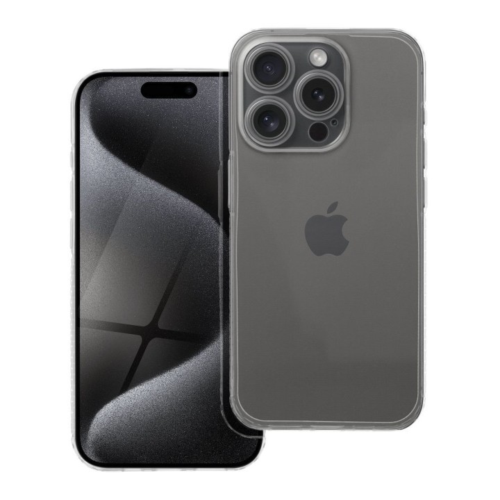 Чохол для iPhone 15 Plus Clear Case 1,5 mm Grid прозорий