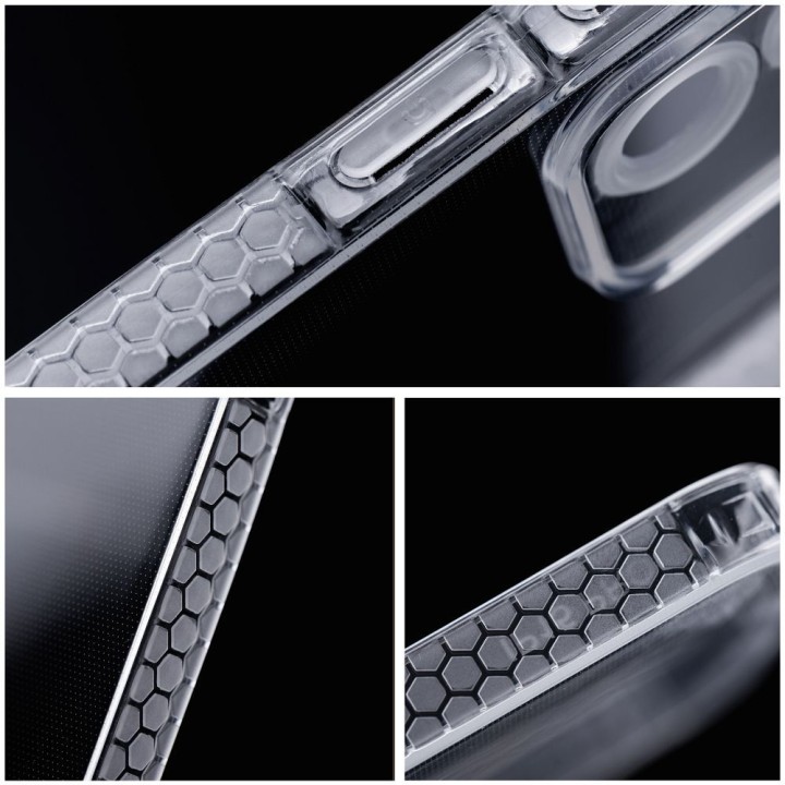Чохол для iPhone 15 Plus Clear Case 1,5 mm Grid прозорий