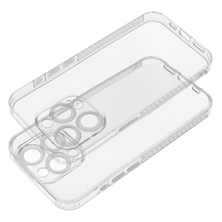 Чохол для iPhone 15 Plus Clear Case 1,5 mm Grid прозорий