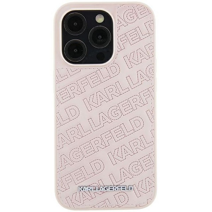 KARL LAGERFELD чохол для IPHONE 15 Plus KLHCP15MPQKPMP (Quilted Pattern) рожевий