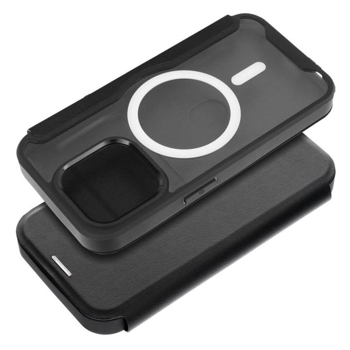 Flip case for iPhone 14 PLUS Smart Mag MagSafe compatible black