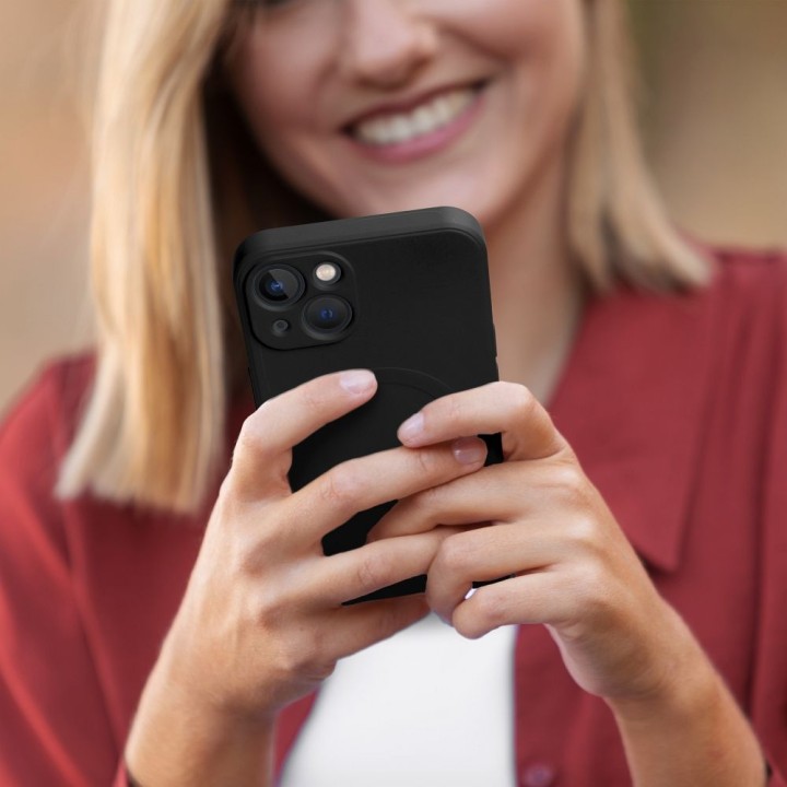 Чохол для Samsung S24 ULTRA Silicone Mag Cover сумісний з MagSafe (camera protection) чорний
