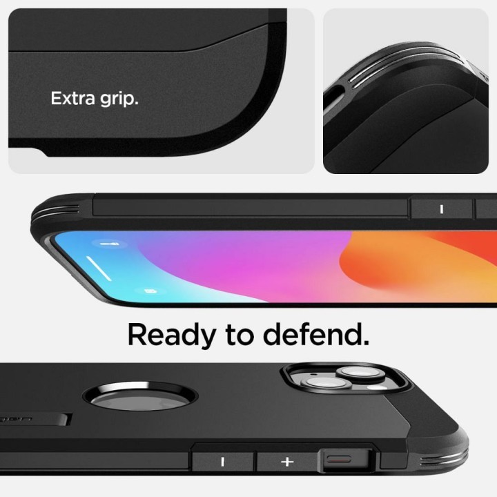 SPIGEN чохол TOUGH ARMOR MAG сумісний з MagSafe для IPHONE 15 чорний