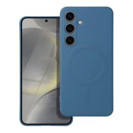 Case for Samsung S24 Silicone Mag Cover MagSafe compatible (camera protection) blue