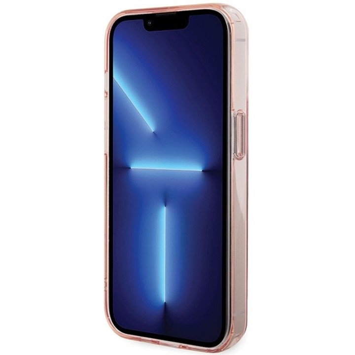 KARL LAGERFELD чохол для IPHONE 15 Pro Max сумісний із MagSafe KLHMP15XHMRSKCP (Ringstand KC) рожевий