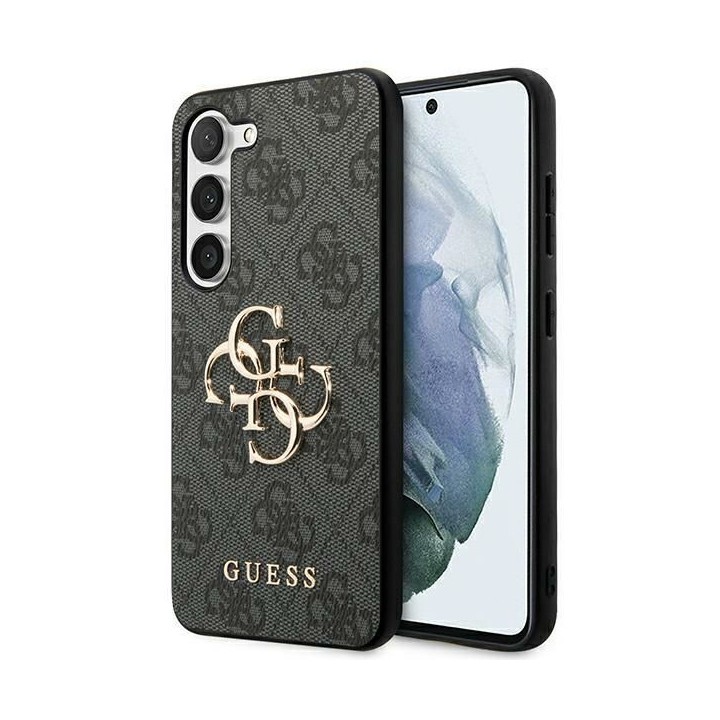 GUESS чохол для SAMSUNG S24 GUHCS24S4GMGGR (Leather 4G Metal Logo) чорний