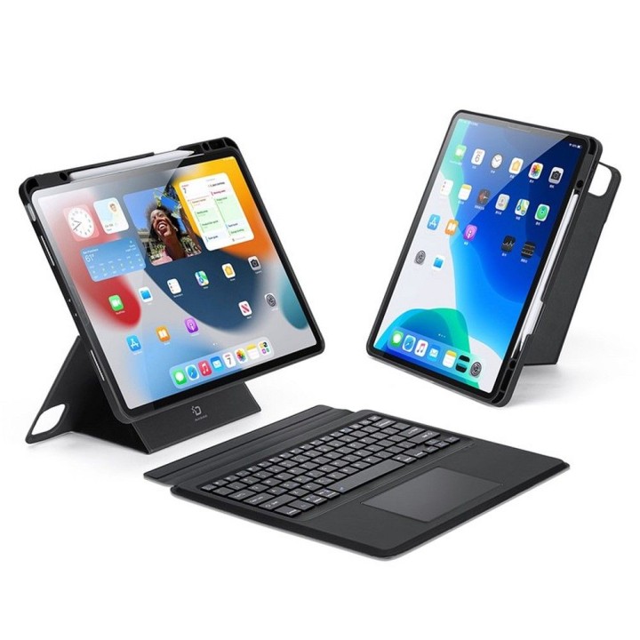 DUX DUCIS чехол DK складные с клавиатурой беспроводную для iPad Air 13 (2024)/Pro 12.9 (2020/2021/2022) черный