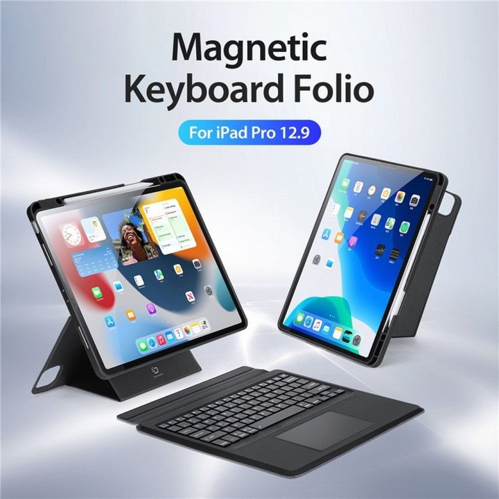 DUX DUCIS чехол DK складные с клавиатурой беспроводную для iPad Air 13 (2024)/Pro 12.9 (2020/2021/2022) черный