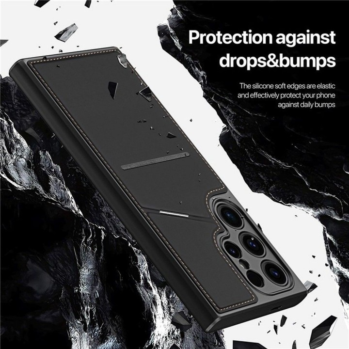 DUX DUCIS чехол RAFI II MAG с подставкой совместимый с MagSafe для SAMSUNG S24 Ultra черный