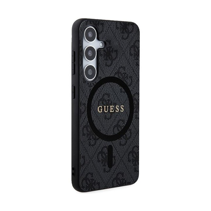 GUESS чохол для SAMSUNG S24 сумісний з MagSafe GUHCS24SGF4GGR (4G Ring classic логотип) чорний