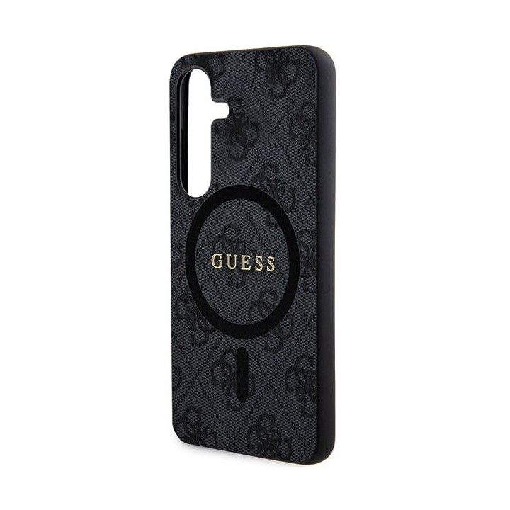 GUESS чехол для SAMSUNG S24 совместимый с MagSafe GUHCS24SGF4GGR (4G Ring classic логотип) черный