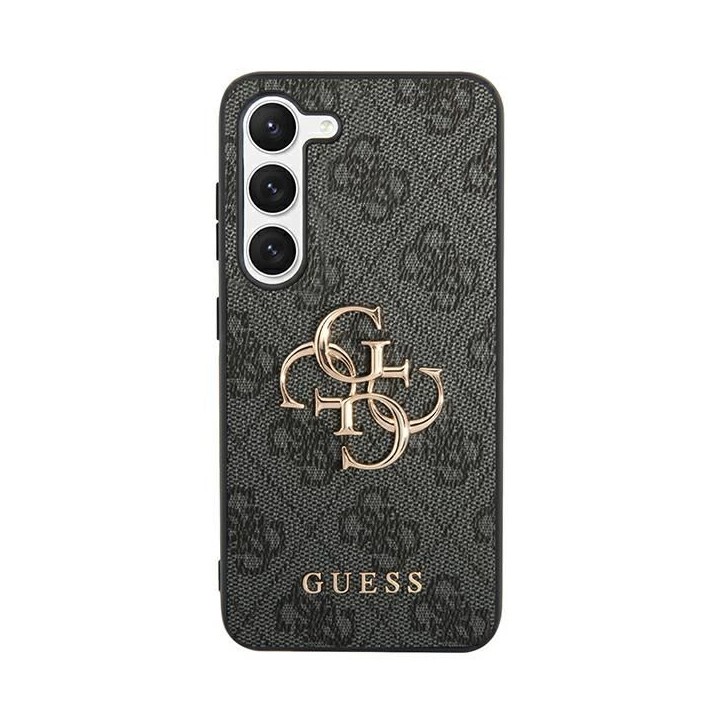 GUESS case for SAMSUNG S24 GUHCS24S4GMGGR (Leather 4G Metal Logo) black