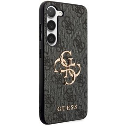 GUESS case for SAMSUNG S24 Plus GUHCS24M4GMGGR (Leather 4G Metal Logo) black