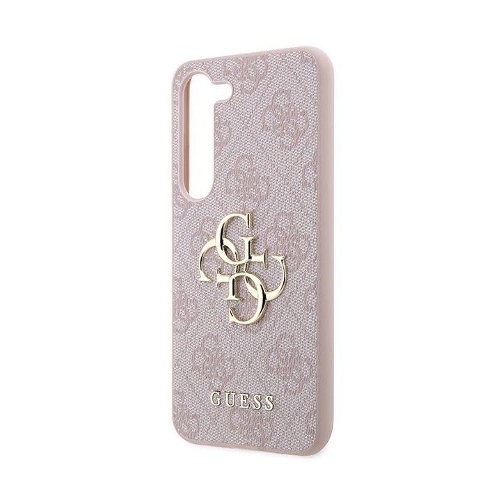 GUESS чехол для SAMSUNG S24 GUHCS24S4GMGPI (Leather 4G Metal Logo) розовый