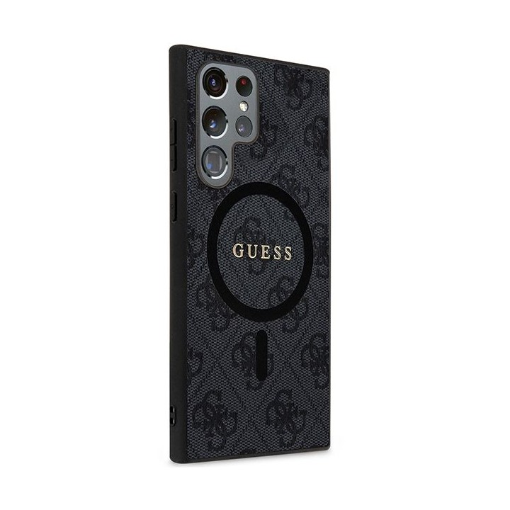 GUESS futerał do SAMSUNG S24 Ultra kompatybilny z MagSafe GUHMS24LG4GFRK (4G Ring classic logo) czarny