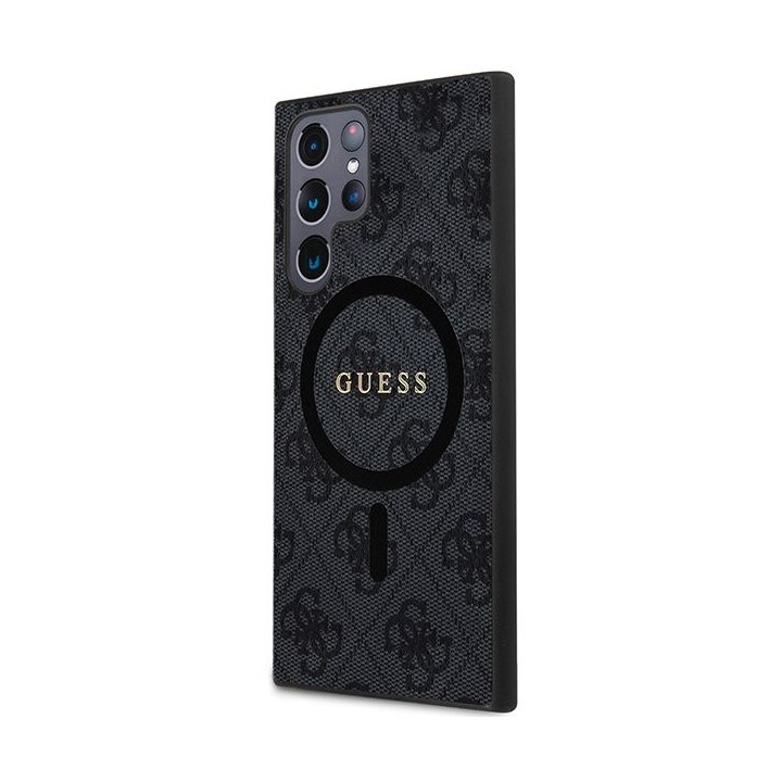 GUESS чехол для SAMSUNG S24 Ultra совместимый с MagSafe GUHMS24LG4GFRK (4G Ring classic логотип) черный