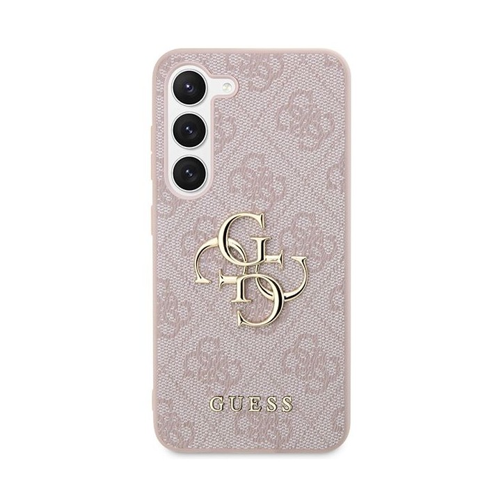 GUESS чохол для SAMSUNG S24 GUHCS24S4GMGPI (Leather 4G Metal Logo) рожевий