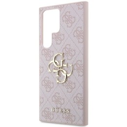 GUESS чохол для SAMSUNG S24 Ultra GUHCS24L4GMGPI (Leather 4G Metal Logo) рожевий