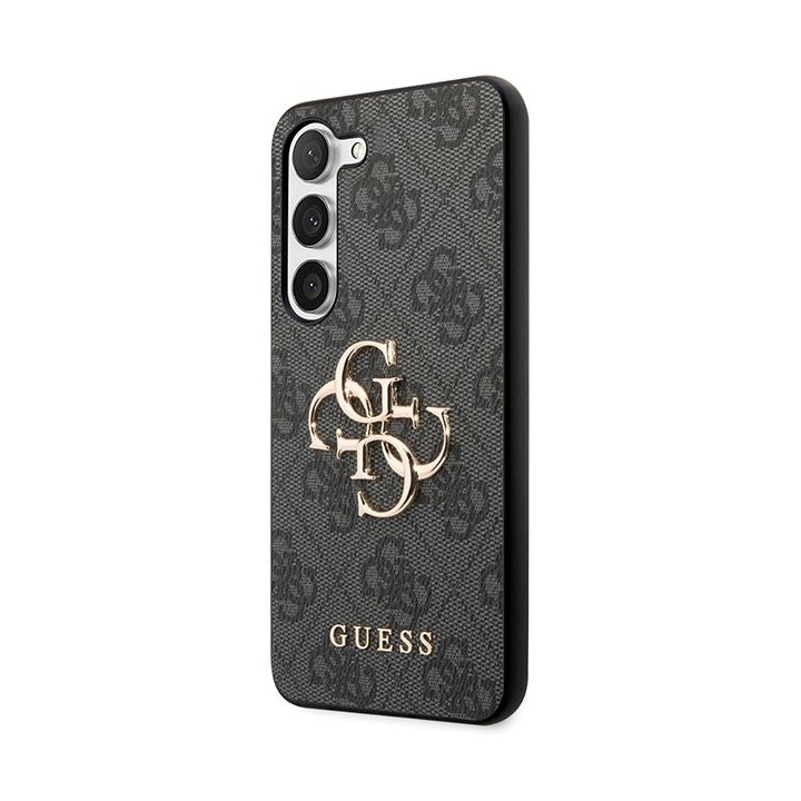 GUESS case for SAMSUNG S24 Plus GUHCS24M4GMGGR (Leather 4G Metal Logo) black