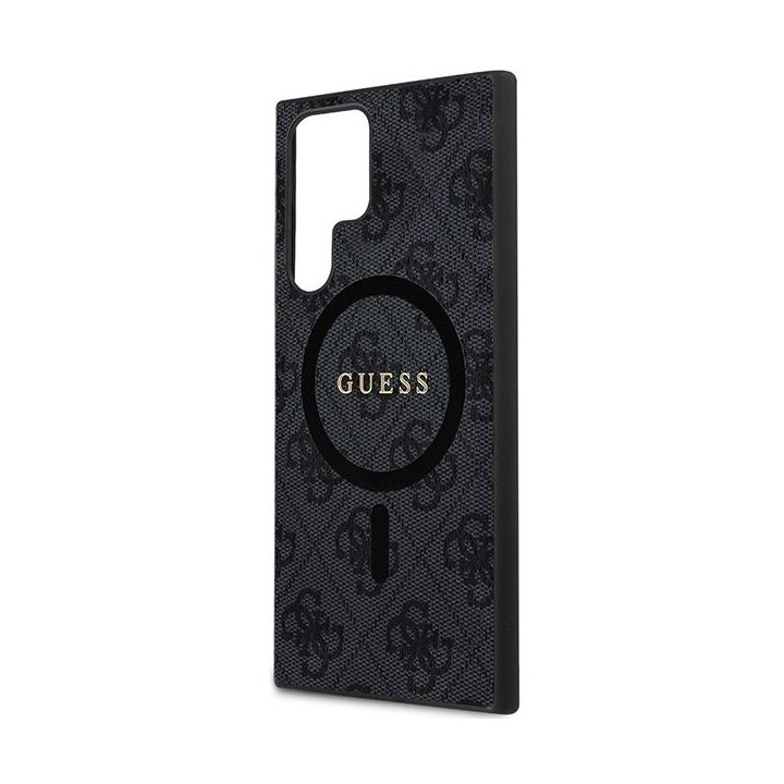 GUESS чехол для SAMSUNG S24 Ultra совместимый с MagSafe GUHMS24LG4GFRK (4G Ring classic логотип) черный