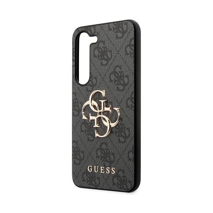 GUESS case for SAMSUNG S24 Plus GUHCS24M4GMGGR (Leather 4G Metal Logo) black