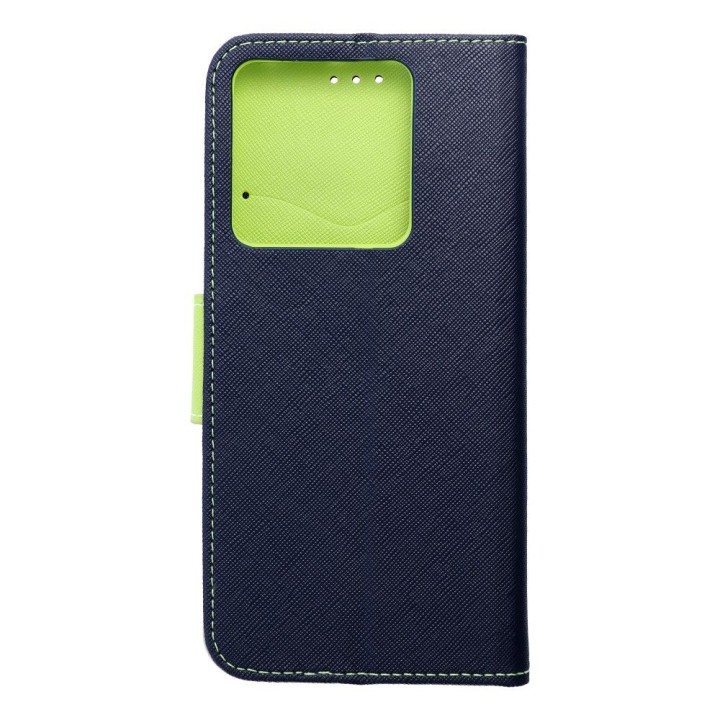 Flip case for Xiaomi Redmi NOTE 13 PRO 5G Fancy Book navy blue-lime