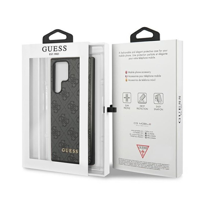 GUESS чохол для SAMSUNG S24 Ultra GUHCS24LG4GFGR (Classic логотип) чорний