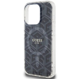 GUESS case for IPHONE 15 Pro Max compatible with MagSafe GUHMP15XHGCUSTGK (IML GCUBE) black