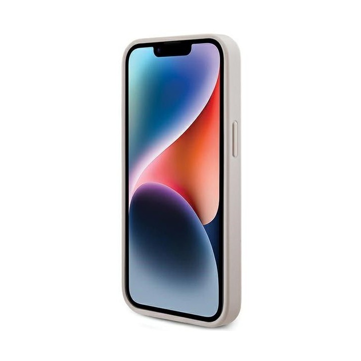 GUESS чохол для IPHONE 13 Pro Max сумісний з MagSafe GUHMP13XG4GFRP (4G Ring classic логотип) рожевий