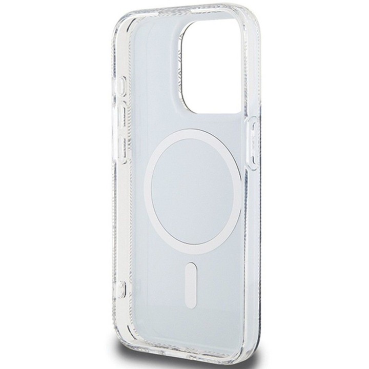 GUESS чехол для IPHONE 15 Pro Max совместимый с MagSafe GUHMP15XHGCUSTGK (IML GCUBE) черный