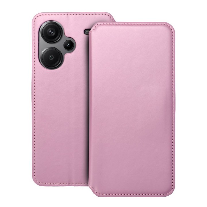 Flip case for Xiaomi Redmi NOTE 13 PRO PLUS 5G Dual Pocket Book light pink